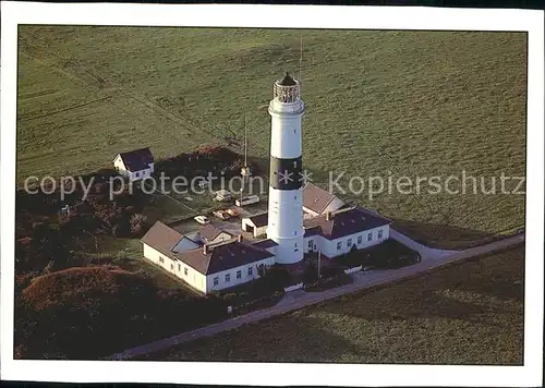 Leuchtturm Lighthouse Der lange Christian Kampen Sylt Fliegeraufnahme  Kat. Gebaeude
