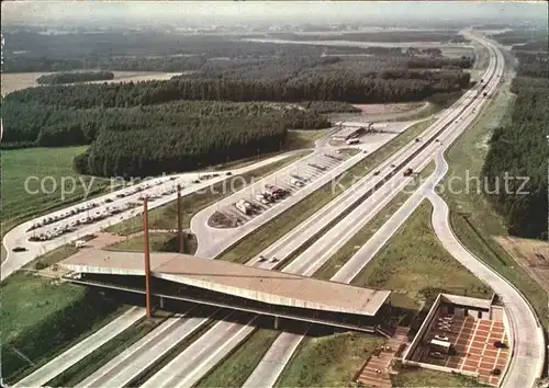 Autobahn Hansa Linie Brueckenrasthaus Dammer Berge  Kat. Autos