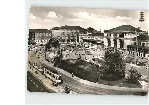 Strassenbahn Hannover Ernst August Platz Hauptbahnhof Kat. Strassenbahn