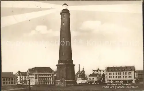 Leuchtturm Lighthouse Borkum Kat. Gebaeude