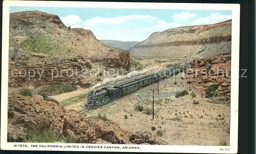 Eisenbahn California Limited Crozier Canyon Arizona  Kat. Eisenbahn