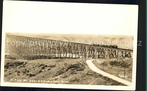 Eisenbahn C.P. Railway Bridge Lethbridge Alta  Kat. Eisenbahn