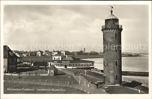 Leuchtturm Lighthouse Seepavillon Cuxhaven Kat. Gebaeude