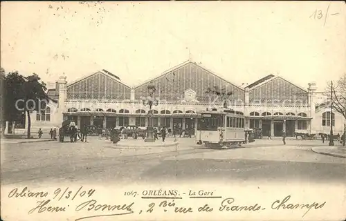 Strassenbahn Orleans Gare Bahnhof  Kat. Strassenbahn