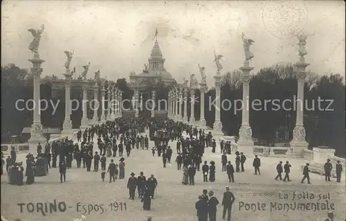 Expositions Torino 1911 Ponte Monumentale  Kat. Expositions
