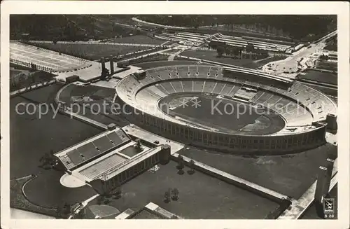 Stadion Reichssportfeld Olympia Stadion Berlin Fliegeraufnahme  Kat. Sport