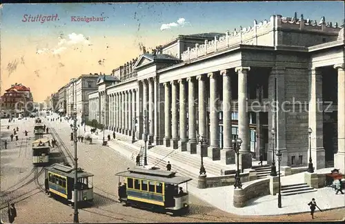 Strassenbahn Stuttgart Koenigsbau Kat. Strassenbahn