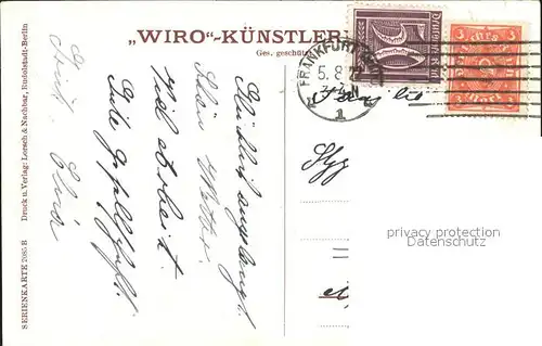 Verlag WIRO Wiedemann Nr. 2085 B Frankfurt am Main Opernhaus Kat. Verlage