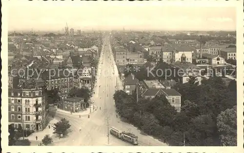 Strassenbahn Karlsruhe Bernharduskirche Kat. Strassenbahn