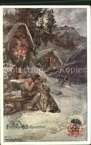 Weihnachten Kuenstlerkarte Hans Kaufmann Verein Suedmark  Kat. Greetings