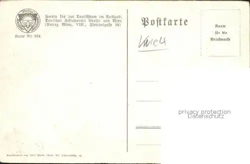 Verlag Schulverein Nr. 234 Klosterneuburg  Kat. Bund der Deutschen