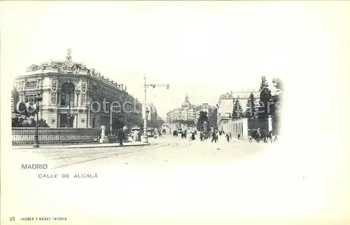 Verlag Hauser Y Menet Nr. 25 Madrid Calle de Alcala  Kat. Verlage