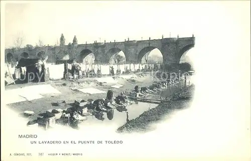 Verlag Hauser Y Menet Nr. 767 Madrid Lavadero Puente de Toledo Kat. Verlage