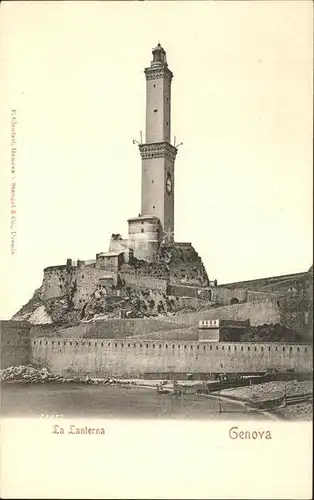 Leuchtturm Lighthouse Genova Lanterna  Kat. Gebaeude