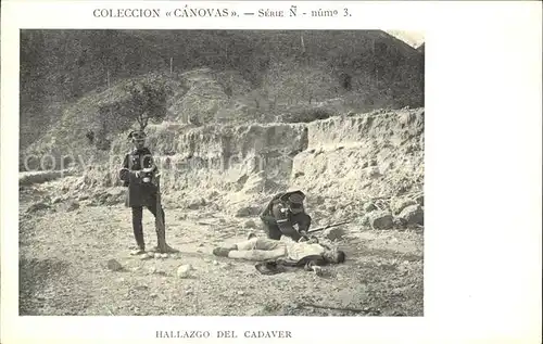 CANOVAS COLECCION Nr. 3 Serie N Hallazgo del Cadaver  Kat. Serien 