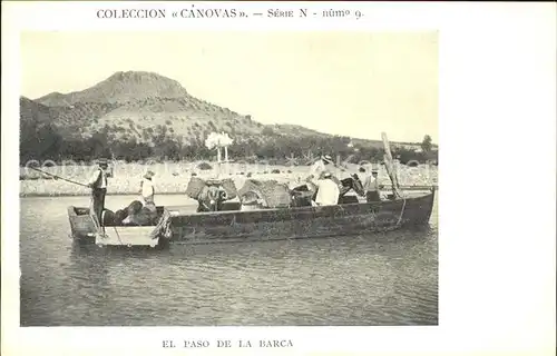 CANOVAS COLECCION Nr. 9 Serie N El paso de la barca  Kat. Serien 