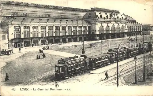 Strassenbahn Lyon Gare des Brotteaux Kat. Strassenbahn