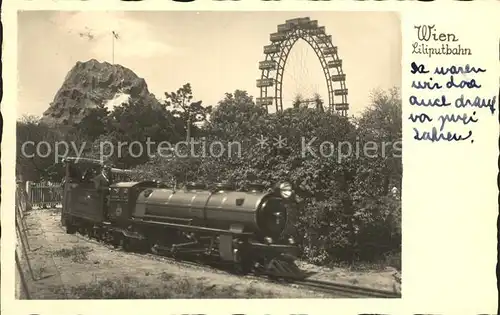 Liliputbahn Wien Riesenrad  Kat. Eisenbahn
