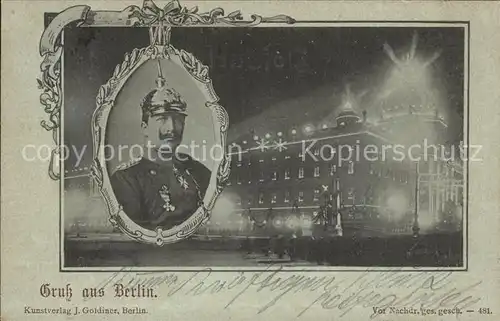 Wilhelm II Berlin  Kat. Persoenlichkeiten