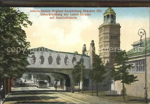 Ausstellung Internationale Hygiene Ausstellung Dresden Lenne Strasse Aussichtsturm Kat. Expositions
