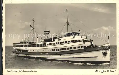 Motorschiffe M.S. Jan Molsen Cuxhaven Duhnen  Kat. Schiffe