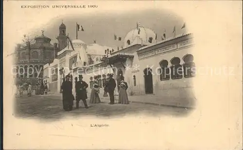 Exposition Universelle Paris 1900 Algerie  Kat. Expositions