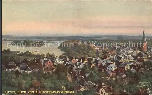 Verlag Tucks Oilette Nr. 758 Eutin Blick vom Aussichtswasserturm N. Beraud Kat. Verlage