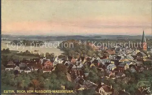 Verlag Tucks Oilette Nr. 758 Eutin Blick vom Aussichtswasserturm N. Beraud Kat. Verlage