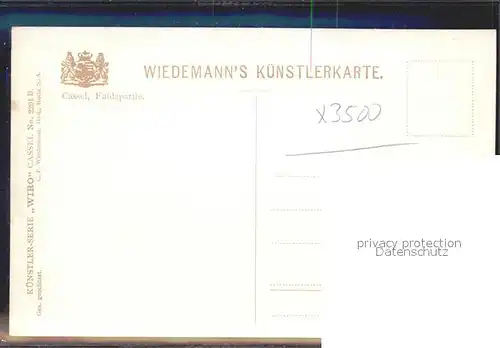 Verlag Wiedemann WIRO Nr. 2201 B Cassel Fuldapartie  Kat. Verlage