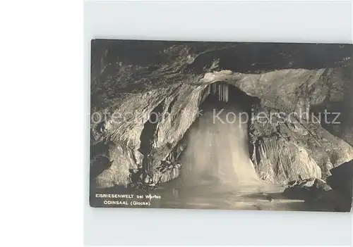 Hoehlen Caves Grottes Eisriesenwelt Werfen Odinsaal Glocke  Kat. Berge