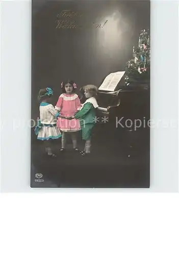 Foto EAS Nr. 6451 3 Weihanchten Klavier Kinder Tanz  Kat. Fotografie