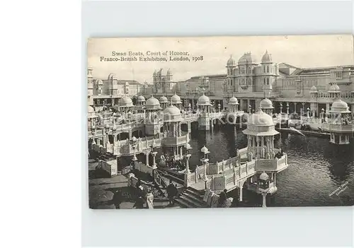 Exhibition Franco British London 1908 Swan Boats Court of Honour  Kat. Expositions