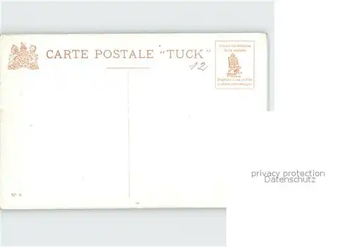 Verlag Tucks Oilette Nr. 4 Menton Vieille Ville Cap Martin N. Beraud  Kat. Verlage