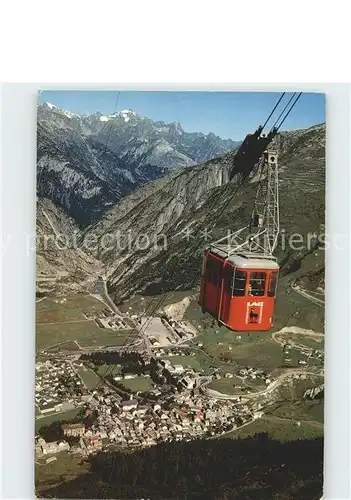 Seilbahn Gemsstock Andermatt Gotthardpass Schoellenen Schlucht Kat. Bahnen