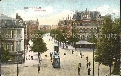 Strassenbahn Rotterdam Westkruiskade Kat. Strassenbahn