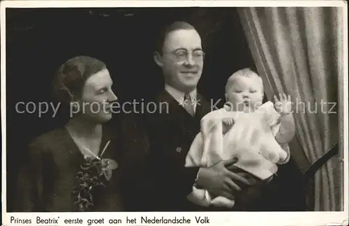Adel Niederlande Prinzessin Juliana Prinz Bernhard Prinsessin Beatrix  Kat. Koenigshaeuser