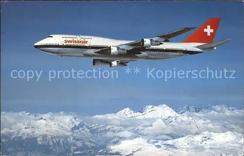 Swissair Boeing 747 357  Kat. Flug