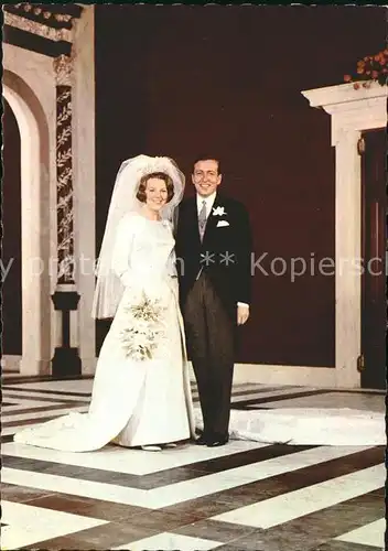 Adel Niederlande Hochzeit Prinzessin Beatrix Prinz Claus  Kat. Koenigshaeuser