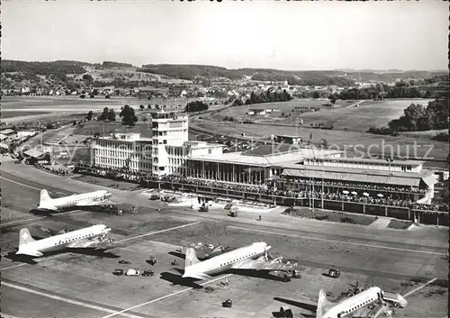 Flughafen Airport Aeroporto Zuerich Kloten Flugzeuge Kat. Flug