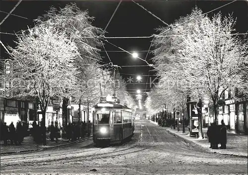 Strassenbahn Zuerich Bahnhofstrasse Winter Kat. Strassenbahn