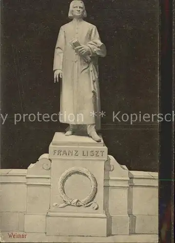 Liszt Franz Komponist Denkmal Weimar  Kat. Musik