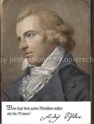 Schiller Friedrich Bildnisfolge Deutsche Maenner Deutsche Worte Allianz Lebensversicherung Kat. Dichter