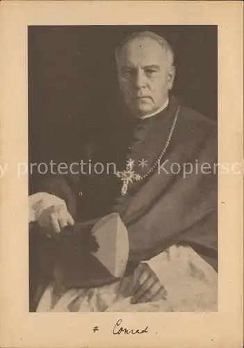 Bischof Religion Dr. Conrad Groeber  Kat. Religion