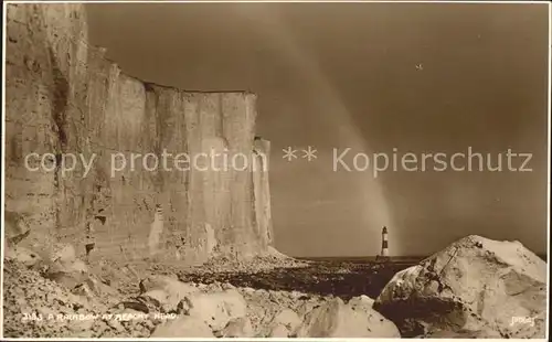 Leuchtturm Lighthouse Beachy Head Regenbogen Kat. Gebaeude