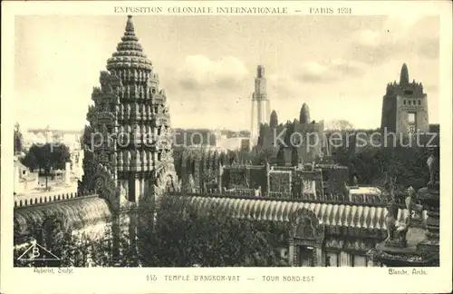 Exposition Coloniale Paris 1931 Temple d Angkor Vat Kat. Expositions