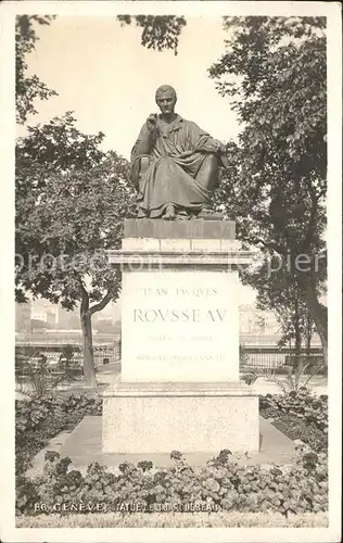 Denkmal J. J. Rosseau Geneve / Denkmaeler /
