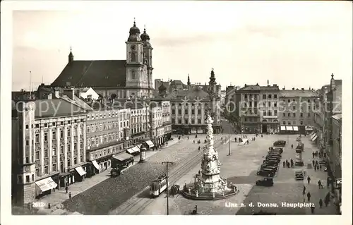 Strassenbahn Linz an der Donau Hauptplatz Kat. Strassenbahn