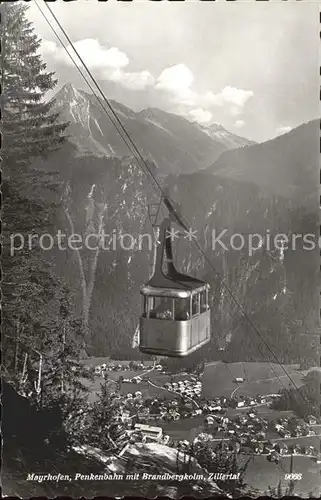 Seilbahn Penken Mayrhofen Brandbergkolm Zillertal Kat. Bahnen