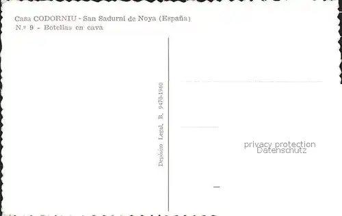 Wein Casa Codorniu San Sadurni de Noya Botellas en cava Kat. Lebensmittel