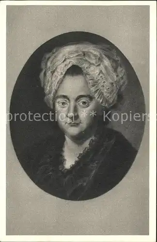 Goethe Johann Wolfgang von Catharina Elisabeth Dichters Mutter  Kat. Dichter
